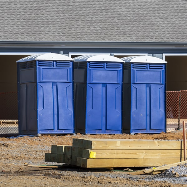 how can i report damages or issues with the porta potties during my rental period in Pepin